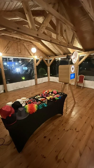 FotoBudka 360 rozłożone na imprezie