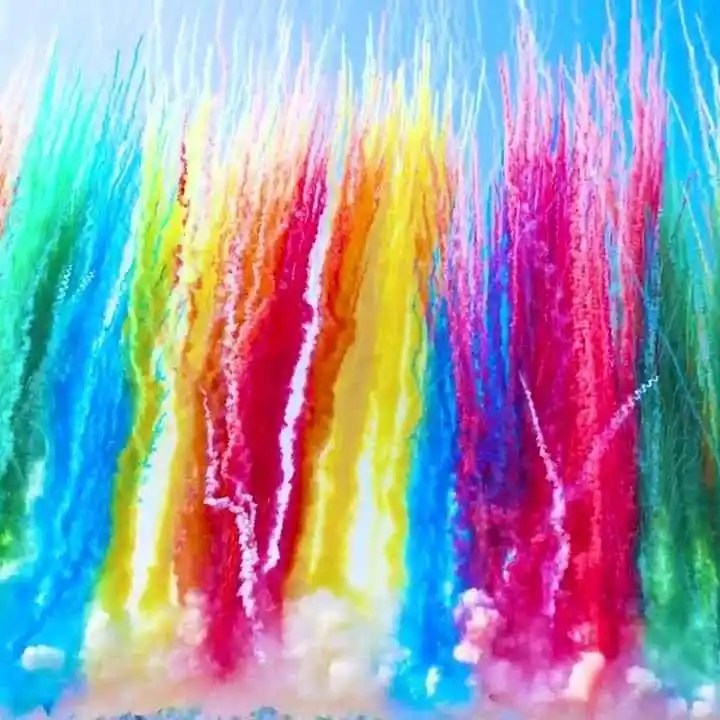 Miny dymne użyte przy sesji plenerowej